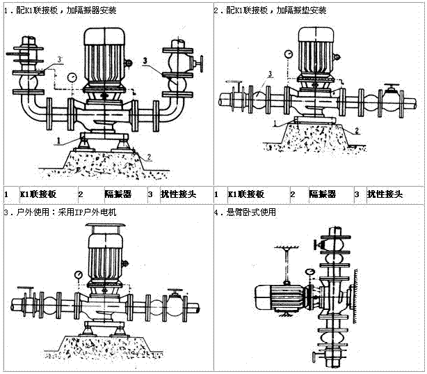 大東海泵業(yè)ISG泵安裝方式2