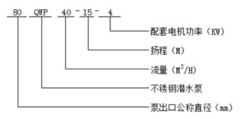 大東海泵業(yè)不銹鋼潛水泵型號意義